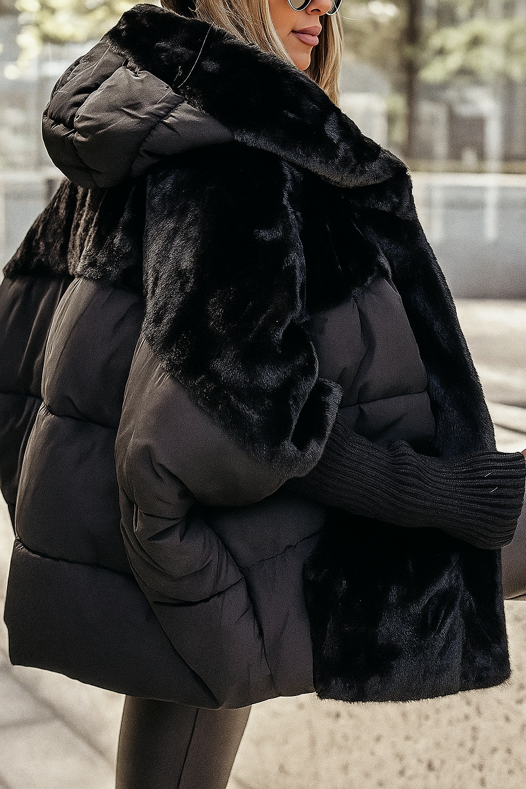 Frances Quilted Hooded Coat