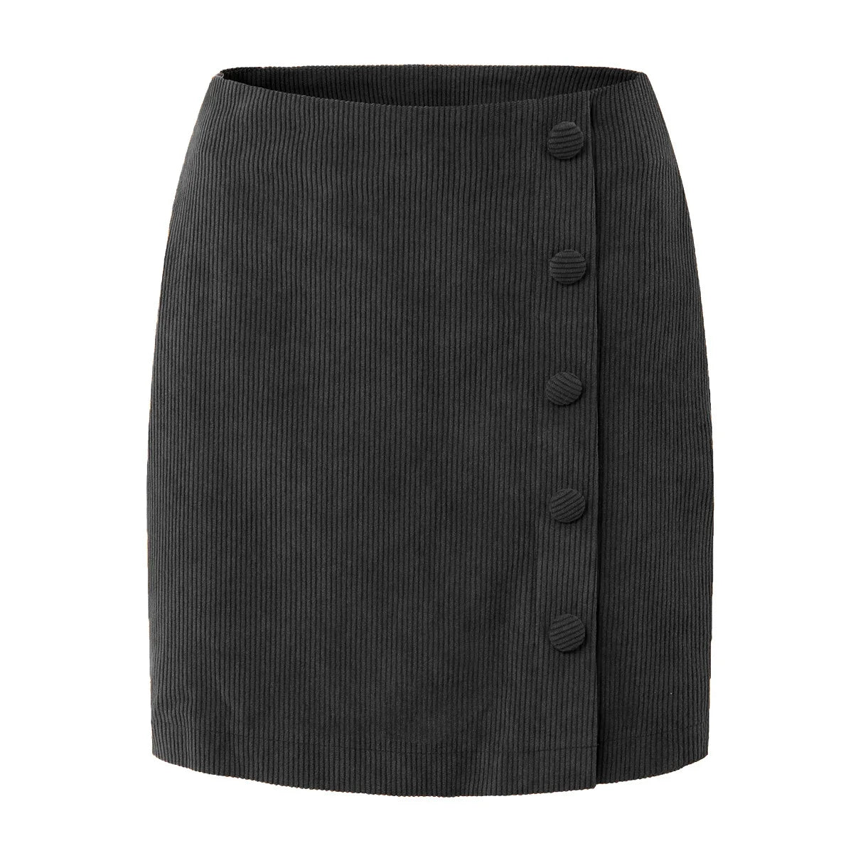 NoirBlanc Sydney™ | Button corduroy skirt
