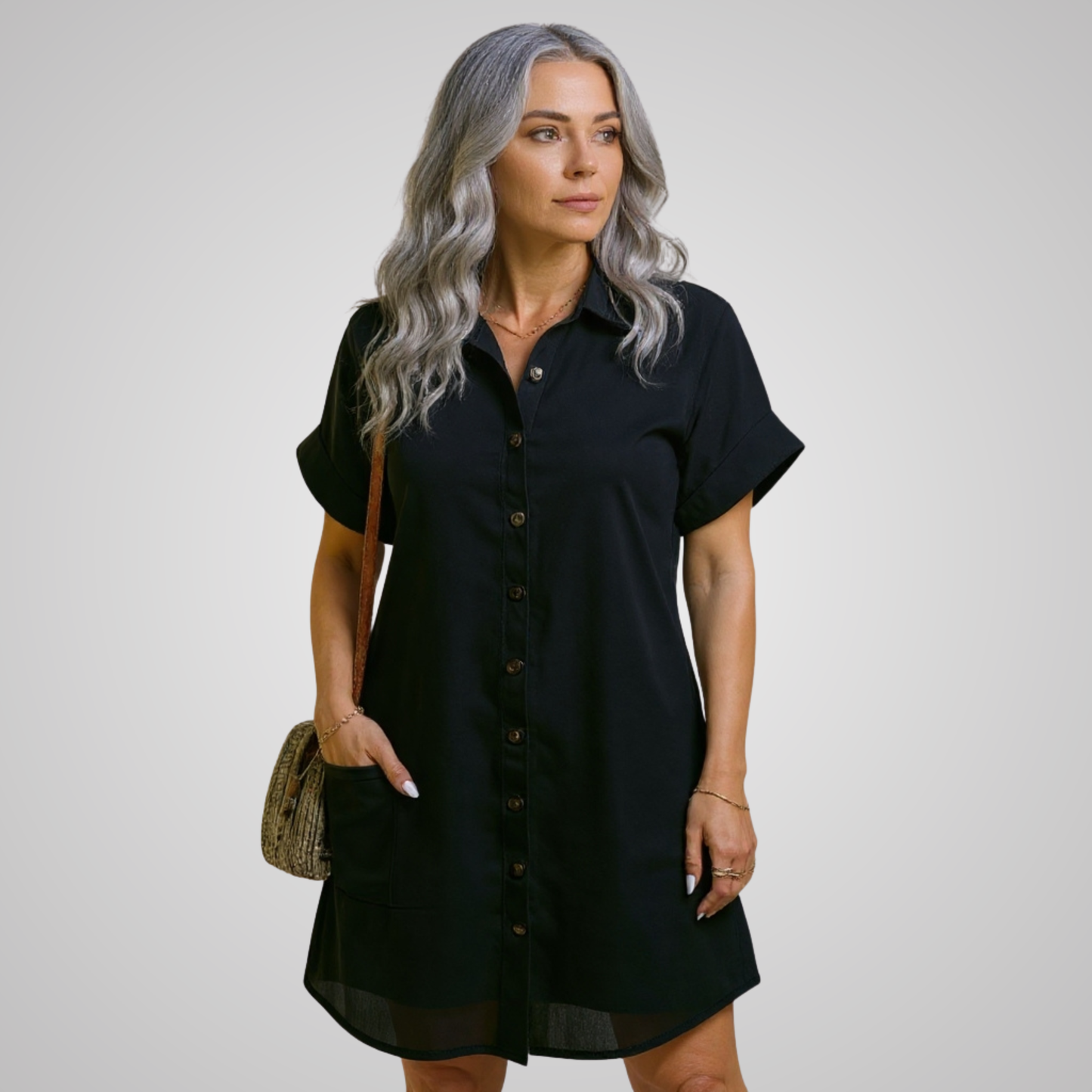 Stella - Casual Button Dress