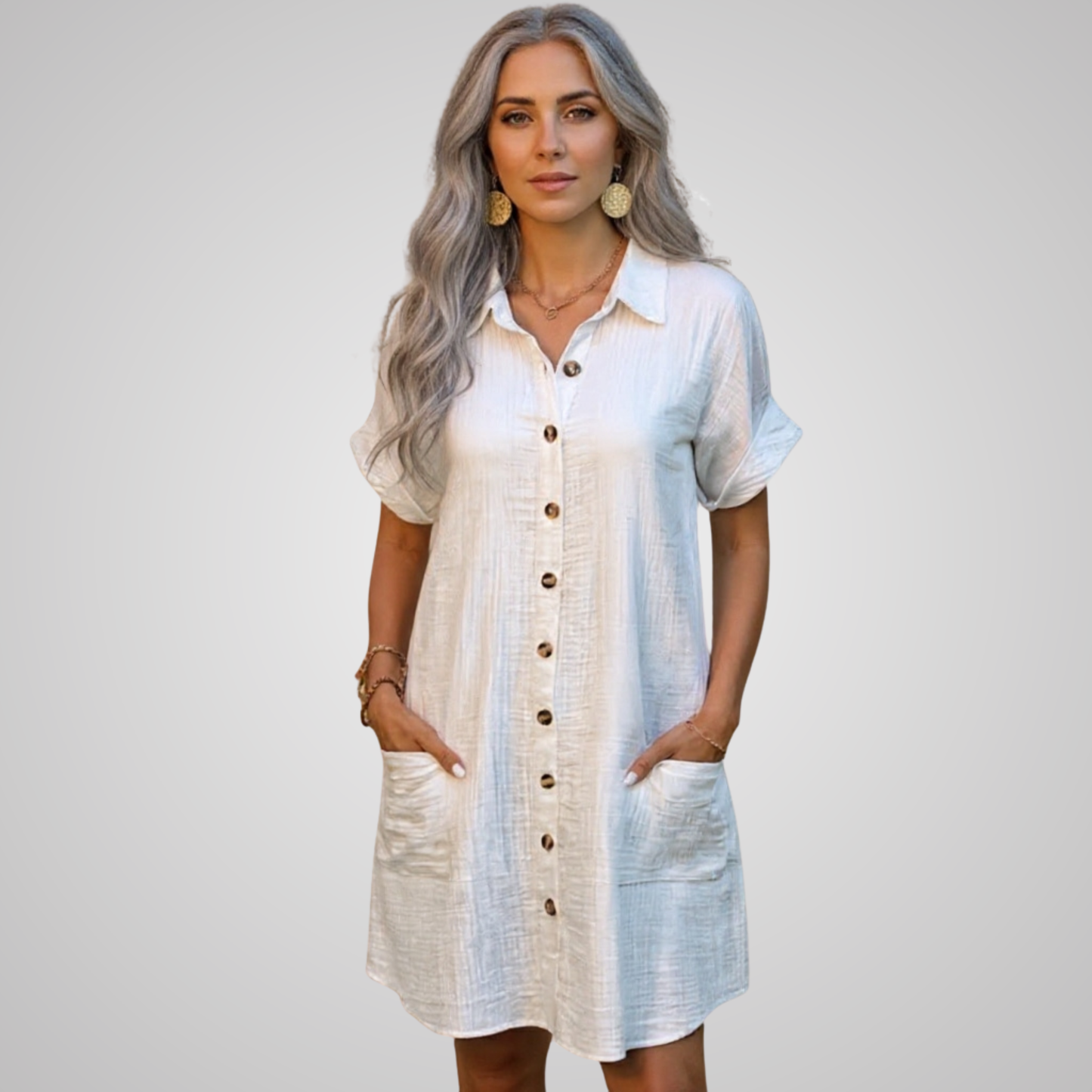 Stella - Casual Button Dress