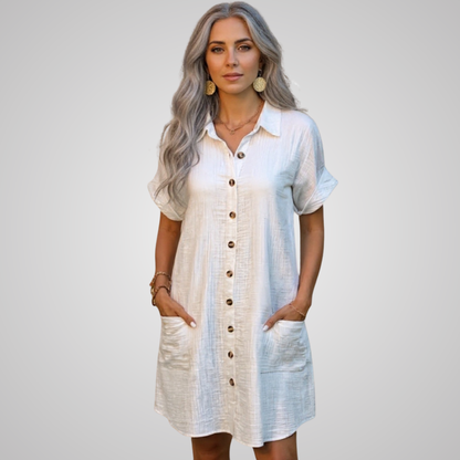 Stella - Casual Button Dress