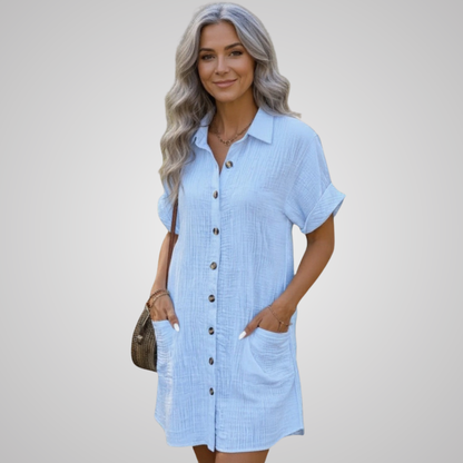Stella - Casual Button Dress