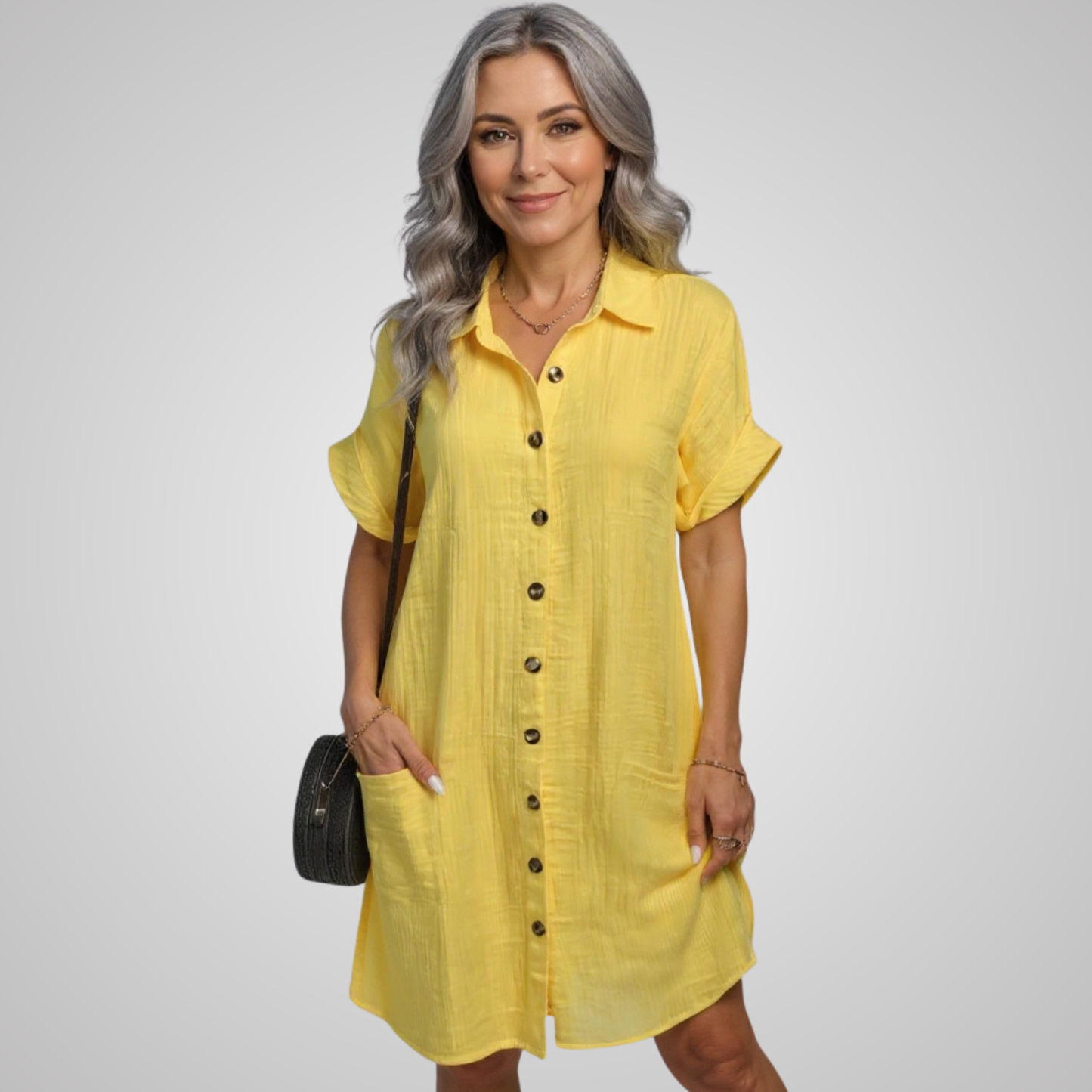 Stella - Casual Button Dress
