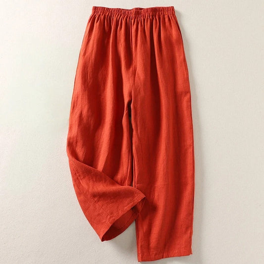 ALISA COMFORTABLE LINEN PANTS