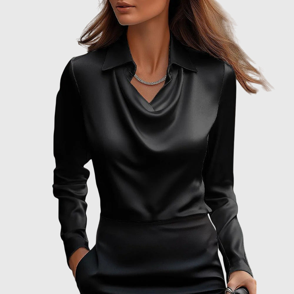 Sylvie - Luxury Satin Blouse