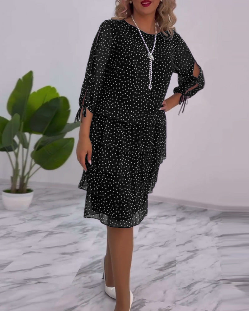 Tilly - Polka Dot Layered Dress