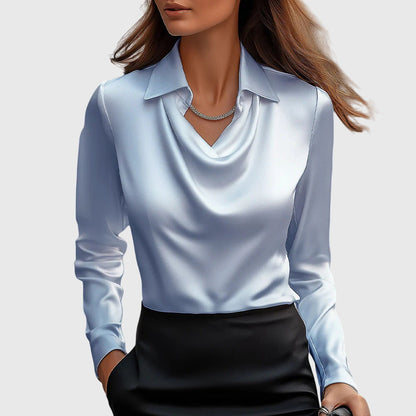 Sylvie - Luxury Satin Blouse