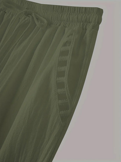 Tracey Contrast Trim Cropped Pants