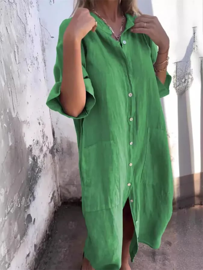 Paige - Buttoned Breeze Dress