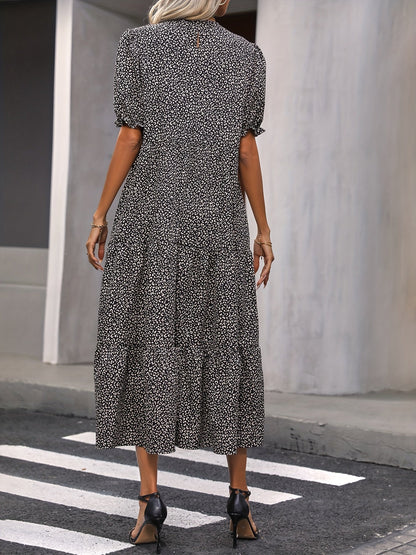 Raiza - Tiered Puff Sleeve Dress