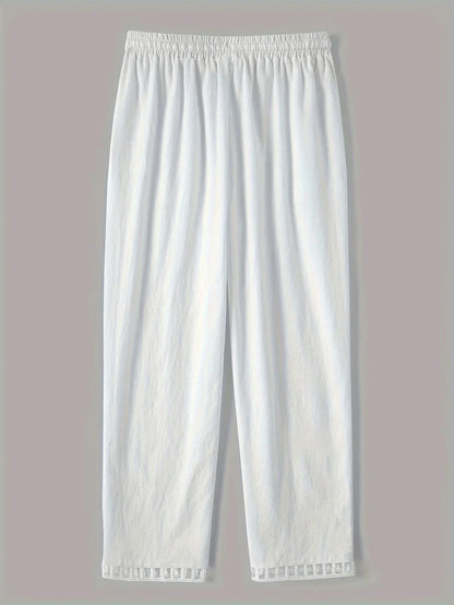 Tracey Contrast Trim Cropped Pants