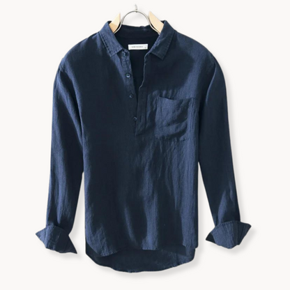NoirBlanc Sydney™ | Amalfi Linen Popover Shirt