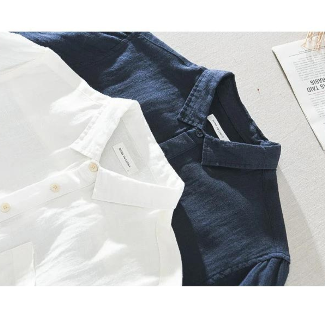 NoirBlanc Sydney™ | Amalfi Linen Popover Shirt