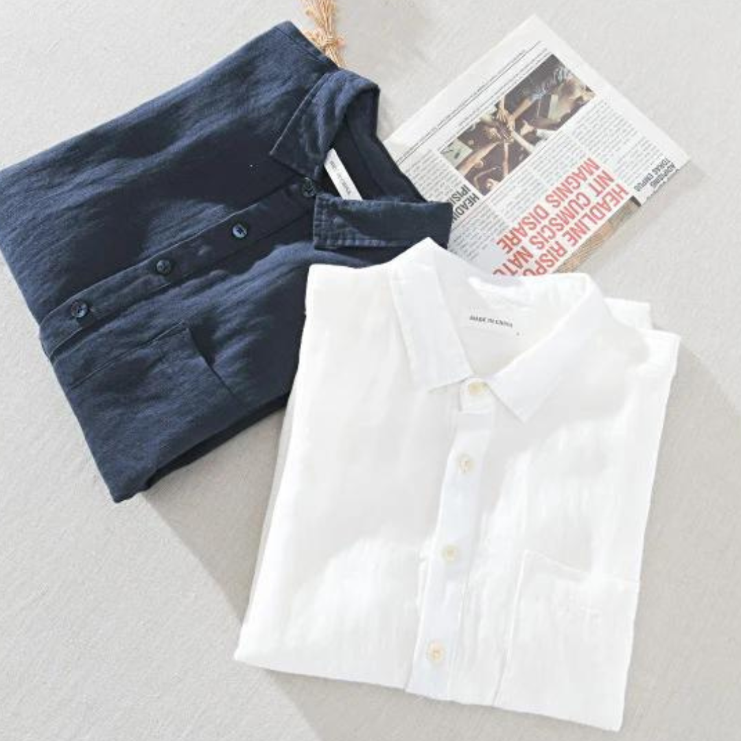 NoirBlanc Sydney™ | Amalfi Linen Popover Shirt