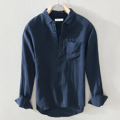 NoirBlanc Sydney™ | Amalfi Linen Popover Shirt