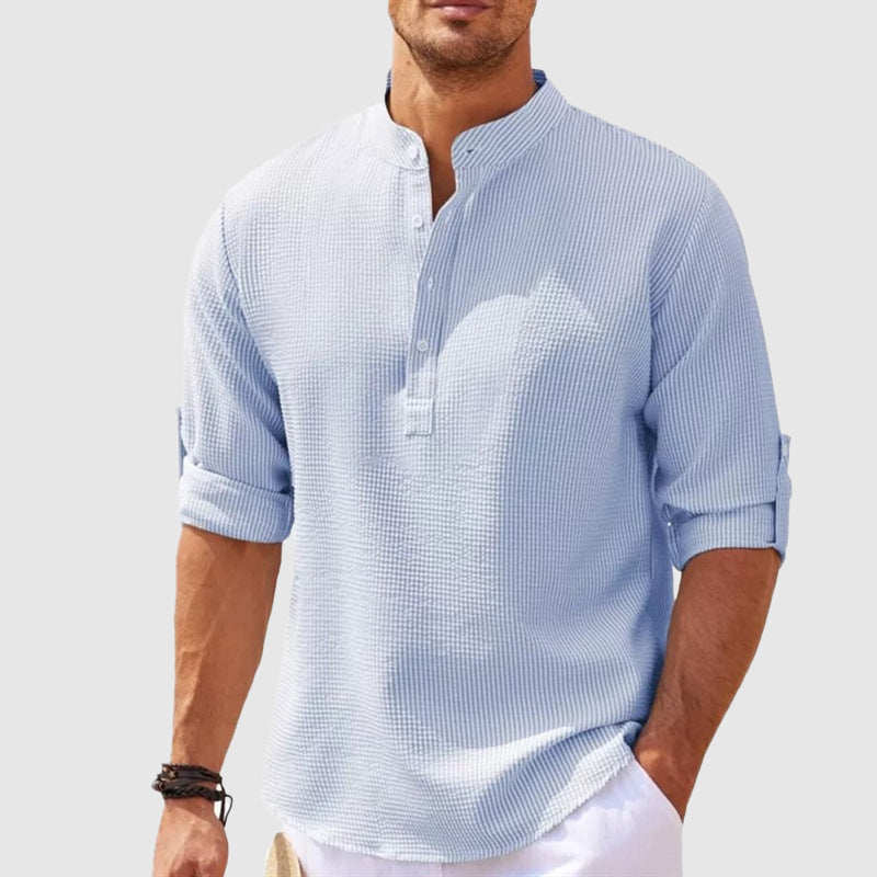 NoirBlanc Sydney™ | Positano Linen Henley Shirt