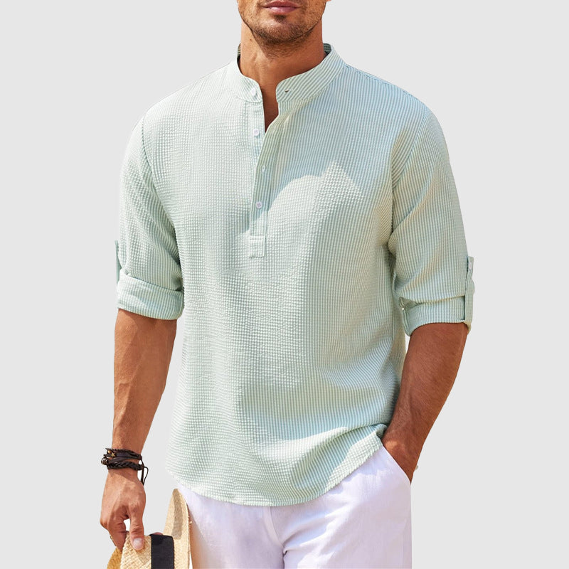 NoirBlanc Sydney™ | Positano Linen Henley Shirt