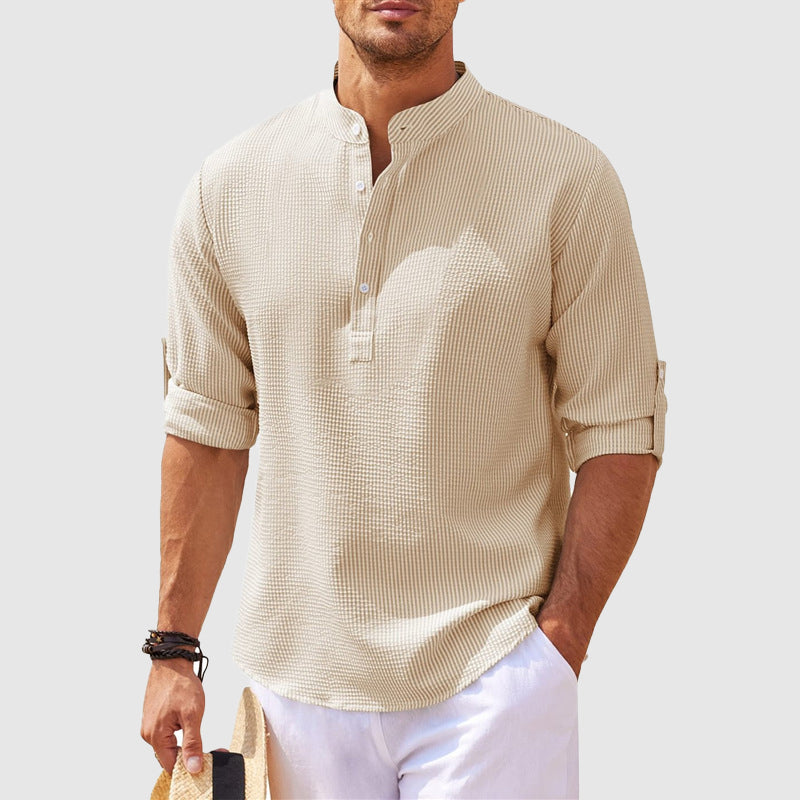 NoirBlanc Sydney™ | Positano Linen Henley Shirt