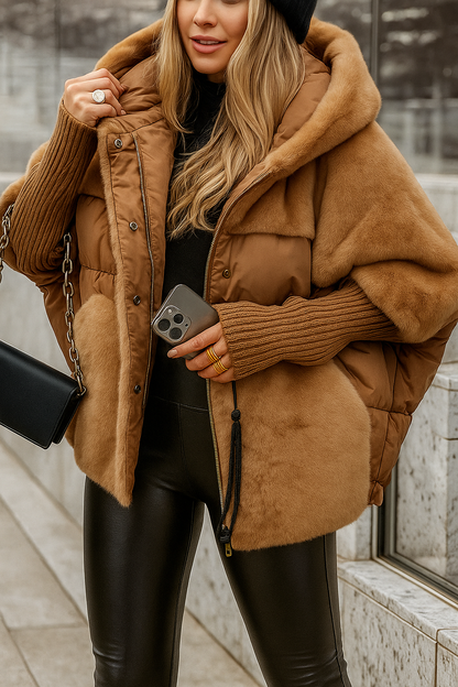 Frances Quilted Hooded Coat