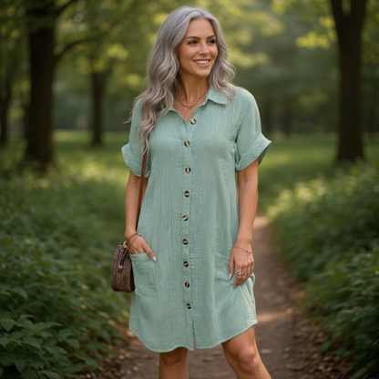 Stella - Casual Button Dress