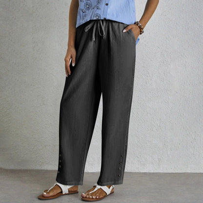 Shania - Relaxed Buttoned Pants