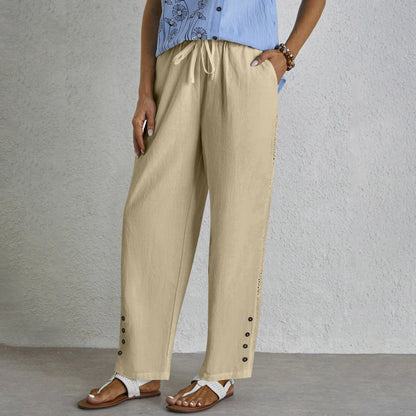 Celena - Effortless Buttoned Pants