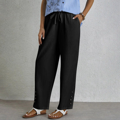 Celena - Effortless Buttoned Pants