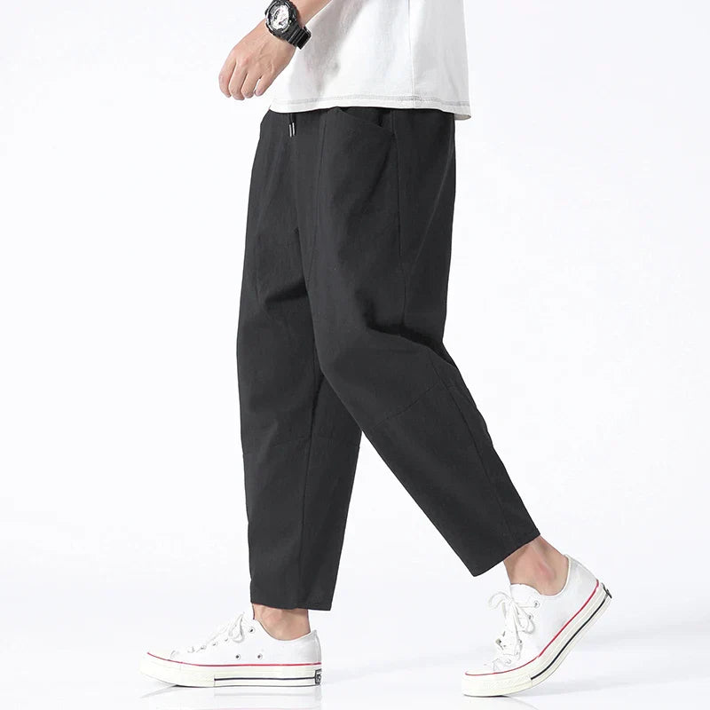 NoirBlanc Sydney™ | Kyoto Linen Cropped Pants