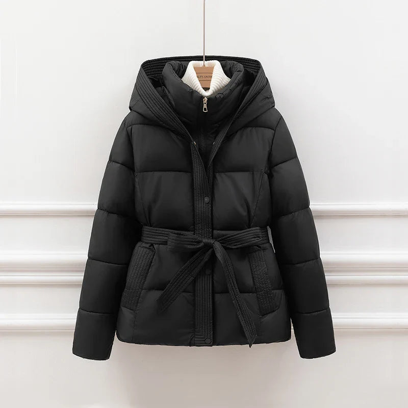Sasha Hooded Quilted Coat