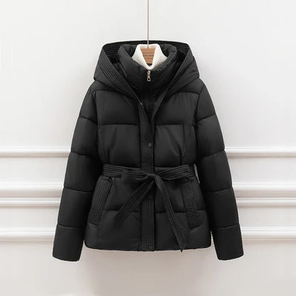 Sasha Hooded Quilted Coat