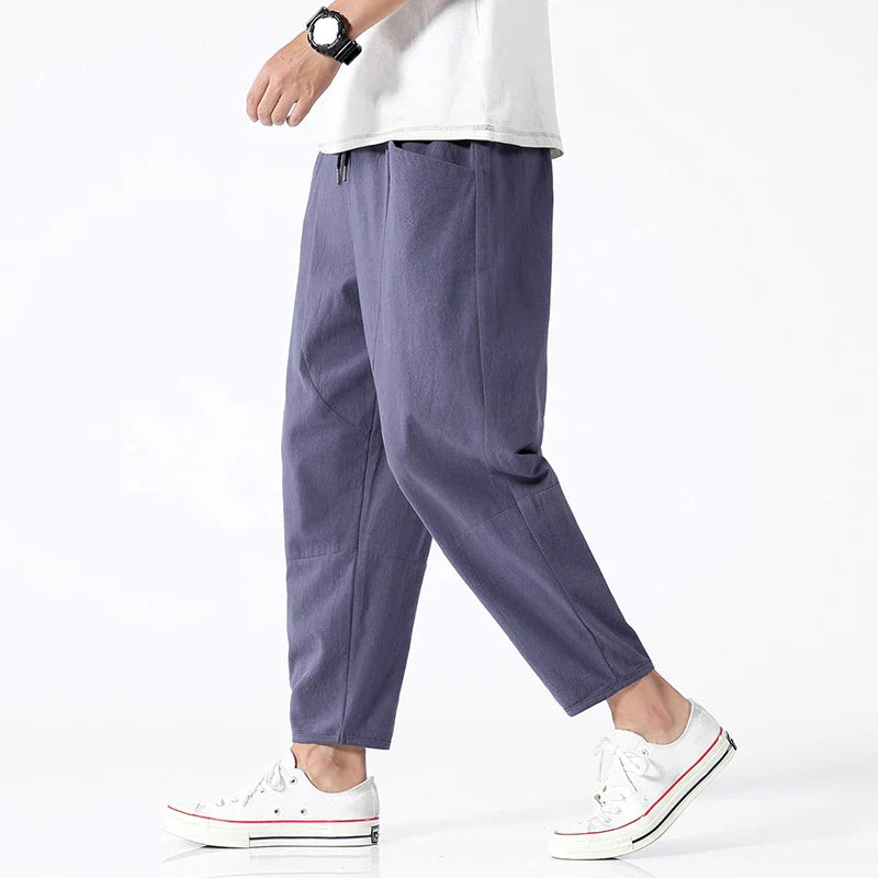 NoirBlanc Sydney™ | Kyoto Linen Cropped Pants