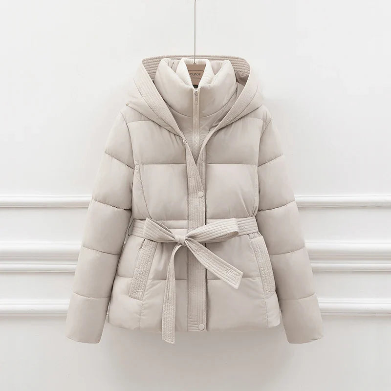 Sasha Hooded Quilted Coat