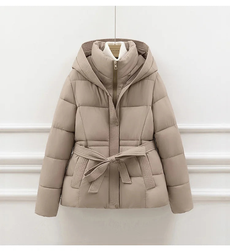 Sasha Hooded Quilted Coat