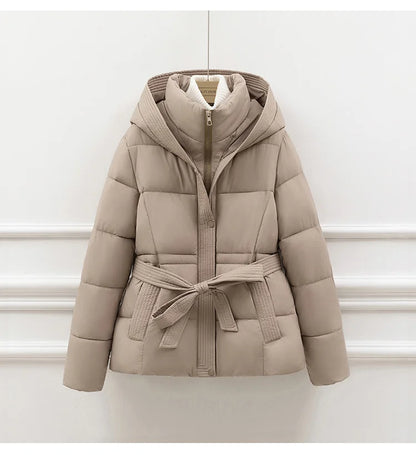 Sasha Hooded Quilted Coat