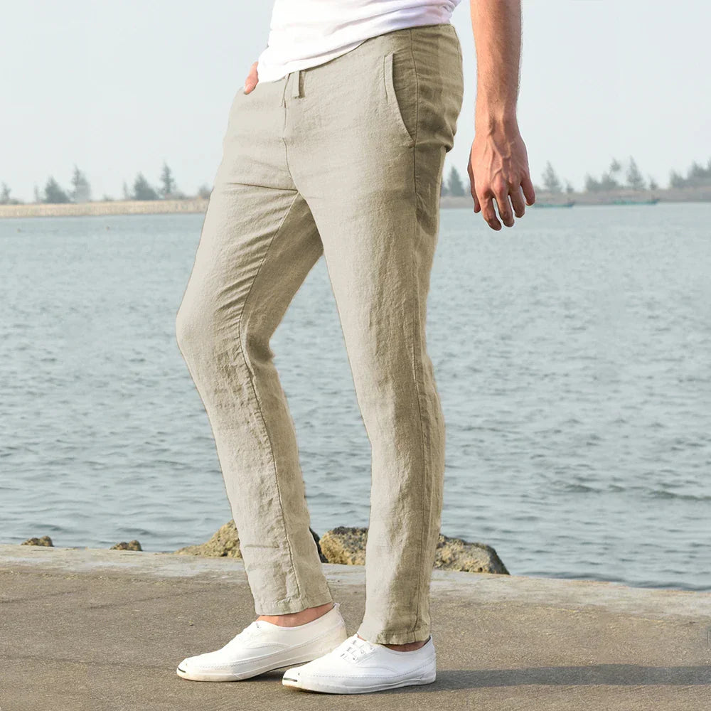 NoirBlanc Sydney™ | Coastal Breeze Linen Trousers