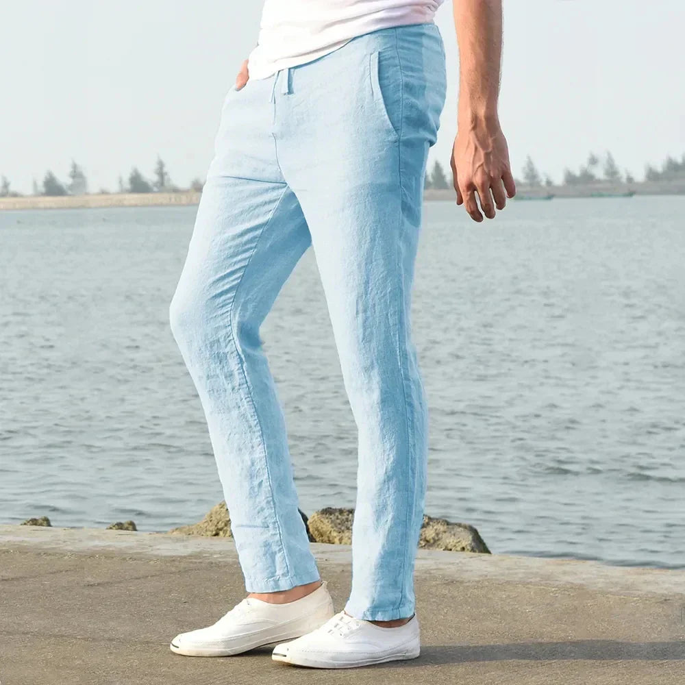 NoirBlanc Sydney™ | Coastal Breeze Linen Trousers