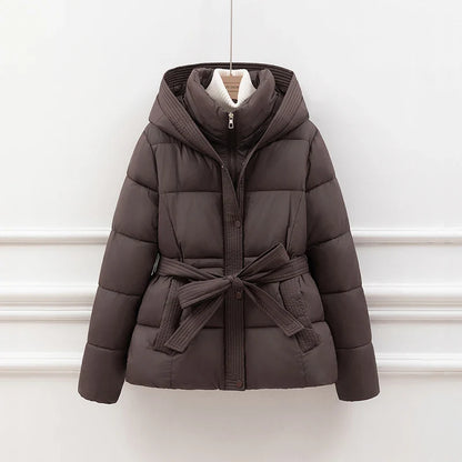 Sasha Hooded Quilted Coat