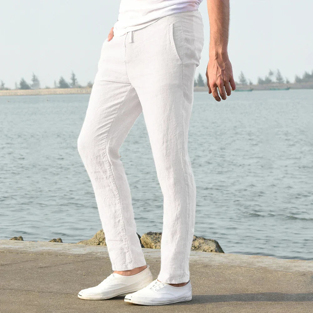 NoirBlanc Sydney™ | Coastal Breeze Linen Trousers