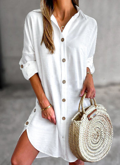 Claribel - Button-Up Shirt Dress
