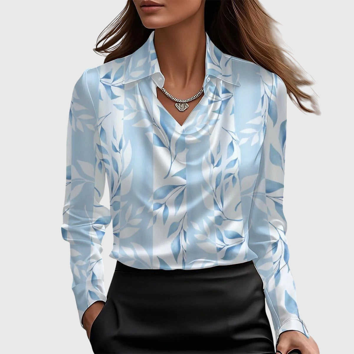 Sylvie - Luxury Satin Blouse