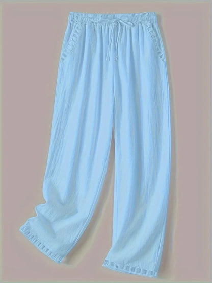 Tracey Contrast Trim Cropped Pants