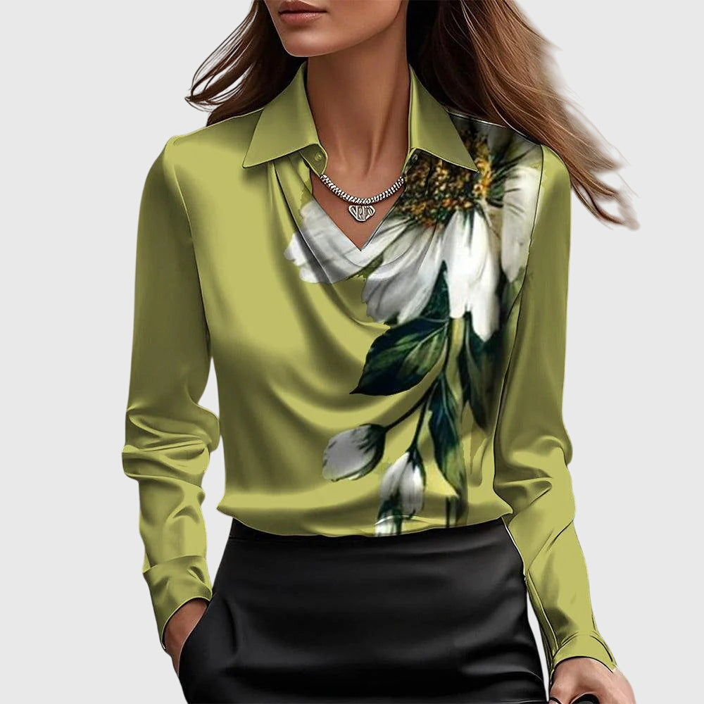 Sylvie - Luxury Satin Blouse