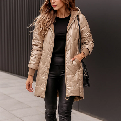 Juliet Gloss Hooded Coat