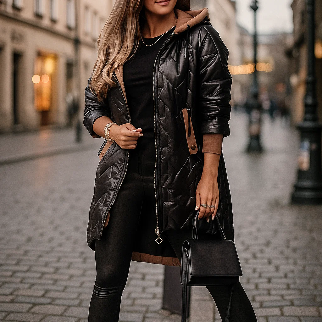 Juliet Gloss Hooded Coat