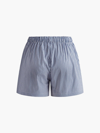 NoirBlanc Sydney™ | Checked Lace Up Shorts Set