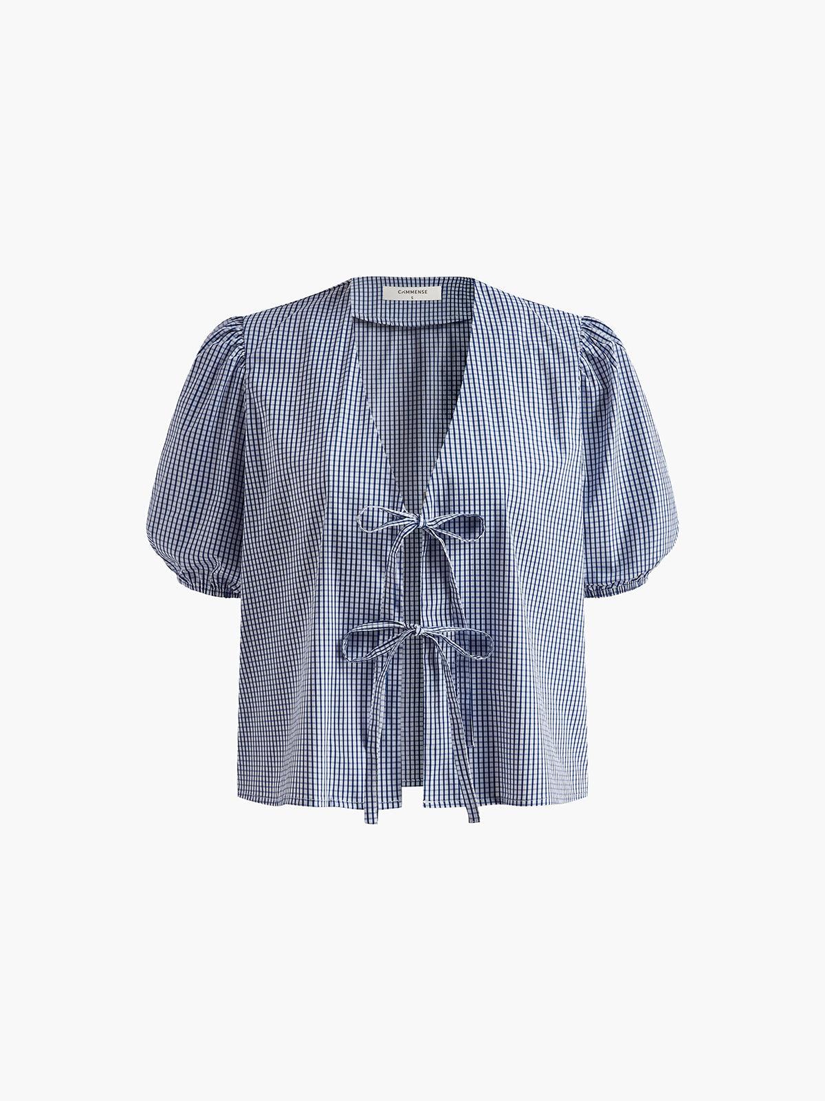 NoirBlanc Sydney™ | Checked Lace Up Shorts Set