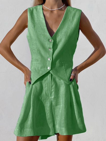 NoirBlanc Sydney™ | Paros Cover Up Two-Piece Shorts Set