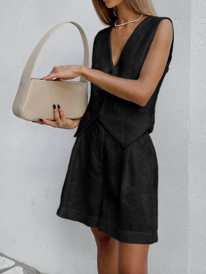 NoirBlanc Sydney™ | Paros Cover Up Two-Piece Shorts Set