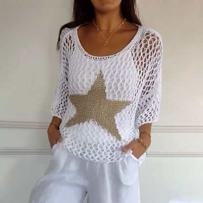 Zabrina - Starry Knit Top