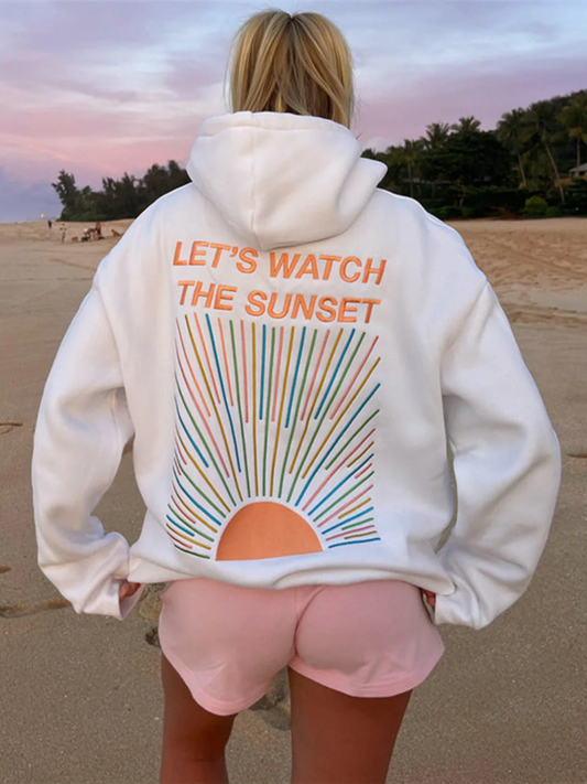 Sunset-Inspired Cozy Hoodie